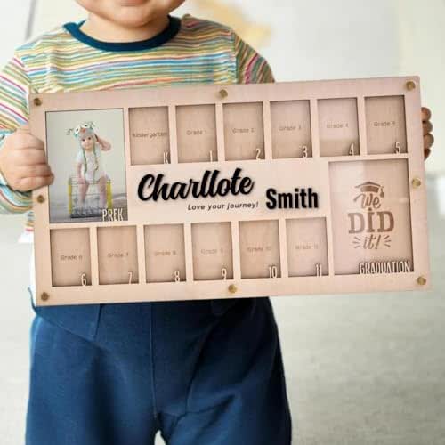 School Picture Frame Prek To 12, Personalize Kindergarten