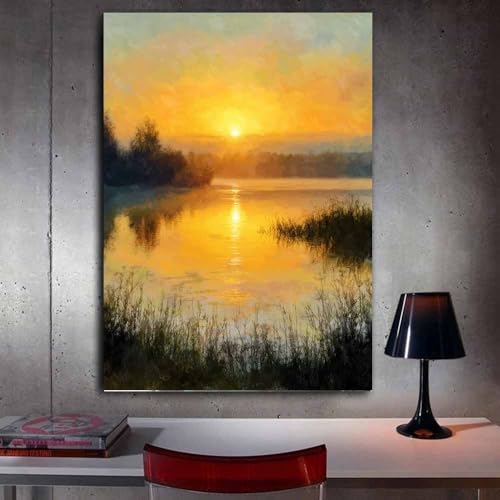 Impression sur toile soleil et mer 40x60cm pour déco maison - 3