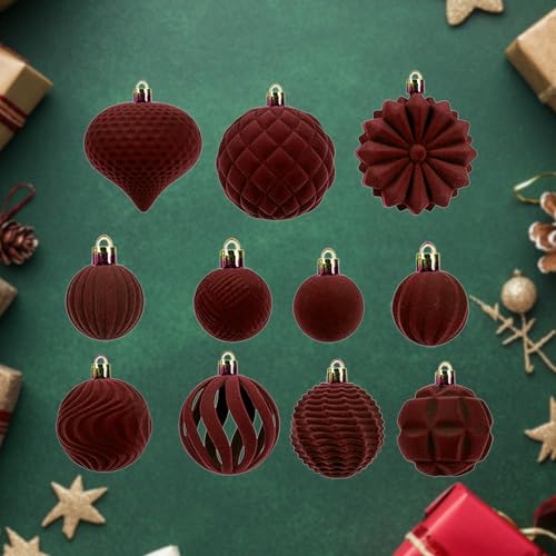 Boule de Noël floquée velours pour raviver la magie de vos fêtes - 4