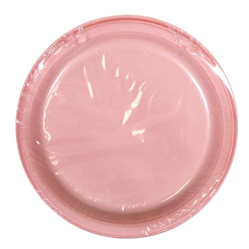 Hanna K. Signature Collection Round Dinner 9" | Pink | Pack of 50 Plastic Plate, 9 inch - Thumbnail 3