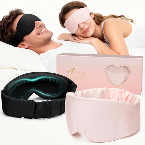 Silk Sleep Mask for Women & Men - 2 Pack
