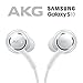 ElloGear OEM Earbuds Stereo Headphones for Samsung Galaxy S10 S10e Plus Cable - Designed by AKG - with Microphone and Volume Buttons (White)