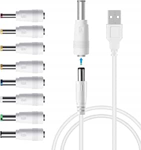 Amazon.com: for 8 in 1 Universal 5V DC Jack Cable Power Cord with 8 ...