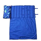 Saco de Dormir - Saco de Dormir portátil para niños con Asas | Saco de Dormir Enrollable de Viaje con diseño con Almohada y Manta para guardería, Preescolar, Camping