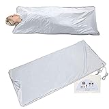 Far Infrared Sauna Heating Blanket,Detoxifies Beauty Machine body Massager Anti Wrinkles Device Slimming Fitness Safety-water Proof Steam Blanket, Body Shape Burning Fat for Beauty Salon,Home Use(US)