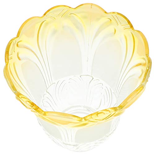 Mobestech Abajur de Vidro Transparente Em Forma de Flor Abajur Tampa Da Luz para a Lâmpada de Assoal