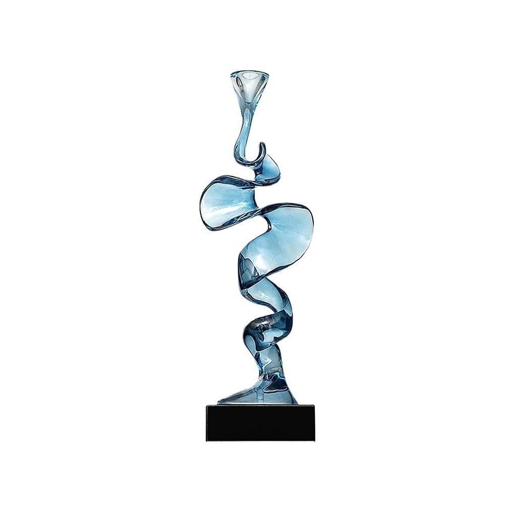QINGGANG-0224 Desktop Decorations Transparent Resin Sculpture Ornaments Living Room TV Cabinet Porch Wine Cabinet Housewarming Home Decoration