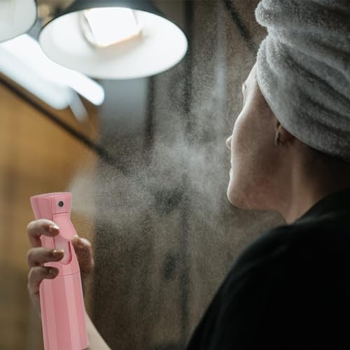 Image of Continuous Mist Spray Bottle, 6.8OZ /200ML Fine Mist Water Spray Bottle for Hair, Salons, Barber, Plants, Skin Care, Cleaning (Pink, 1 Pack)