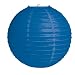 12" Round Hanging Paper Lantern, Blue