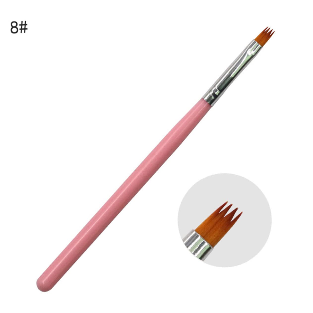 FRCOLOR 24pezzi Pennelli Per Manicure Con Manico Strumenti Professionali Per Nail Art Kit Completo Per Decorazione Unghie Per Casa e Salone