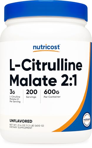 Nutricost L-Citrulline Malate (2:1) Powder (600 Grams)