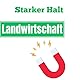 Landwirtschaft Auto Magnetschild – Olanmarp Robustes Magnet-Hinweisschild | UV-Beständig & wetterfest | Flexible Anbringung & rückstandslos entfernbar - ca. 20 x 5 cm - bis 190 km/h - Made in EU