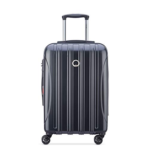 DELSEY PARIS Helium Aero Hardside Expandable Luggage with Spinner Wheels Carry-On Luggage, Matte Black, Carry-On 21 Inch