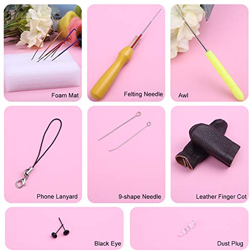 Bagerla Needle Felting Kits For Beginners, Needle Felting Supplies Kits With Tools, Felting Foam Mat, Colorful Wool, Felting Kit For Diy Handcraft Duck With Needle Felting Material (Crocodile Duck) #TOP4