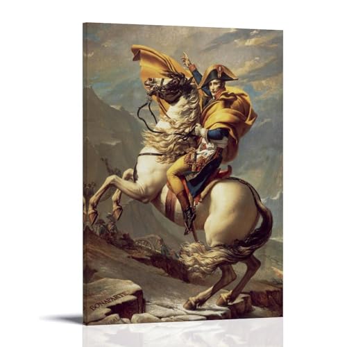 Tableau Jacques Louis David Bonaparte traversant les Alpes en toile