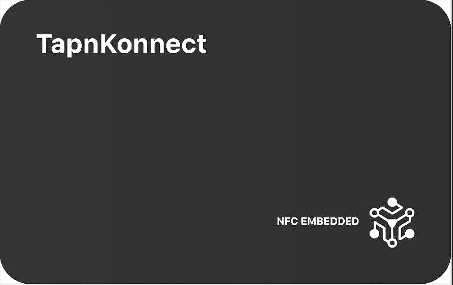 Digital Business Card with NFC & QR Code - Contactless Smart Card - Instant Info Sharing - TapnKonnect