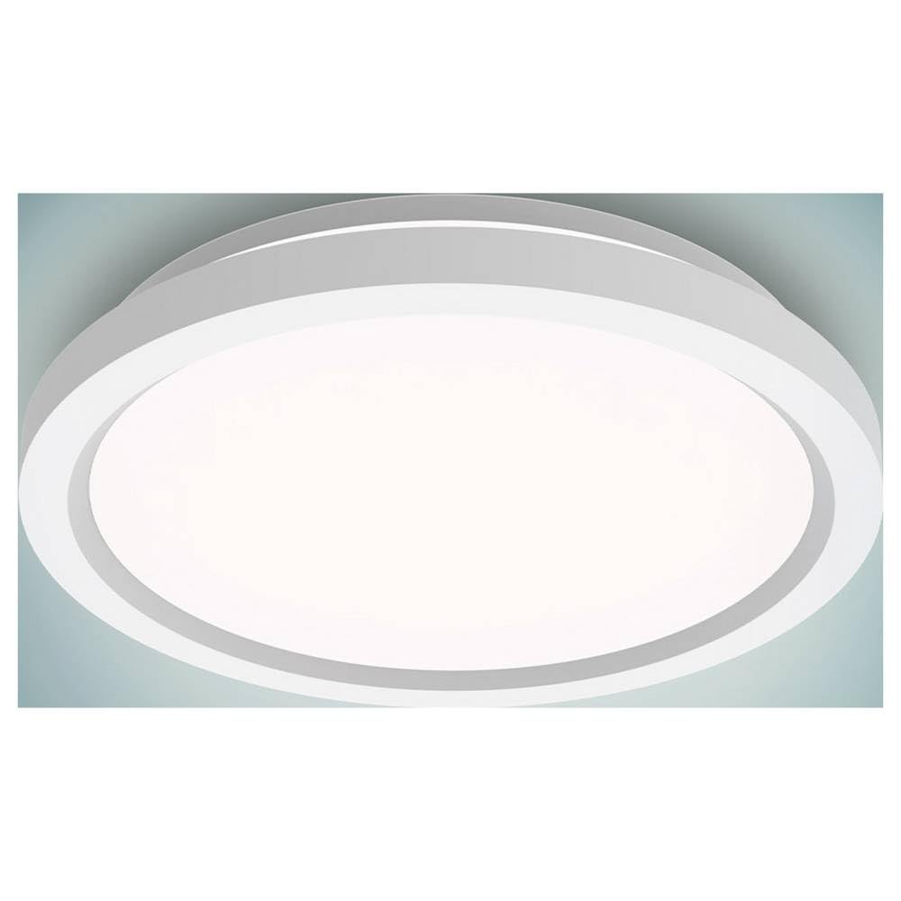 PHILIPS LED Plafoniera con telecomando, Rotonda, 30 cm, luce bianca dimmerabile, senza sfarfallio o abbagliamento, design moderno, Bianca, confezione da 2
