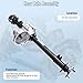 Hodflop 1027717-01 102771701 Rear Axle Assembly 10 Teeth Compatible with 1998-Up Club Car DS & 2004-Up Club Car Precedent Electric with Graziano Transaxle