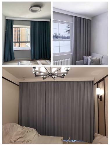Riel para cortina de techo de aluminio ideal para ventanales de salón 2
