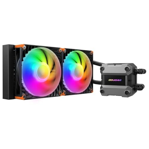 COUGAR Poseidon Ultra ARGB 240 AIO Liquid Cooler – PWM Fans