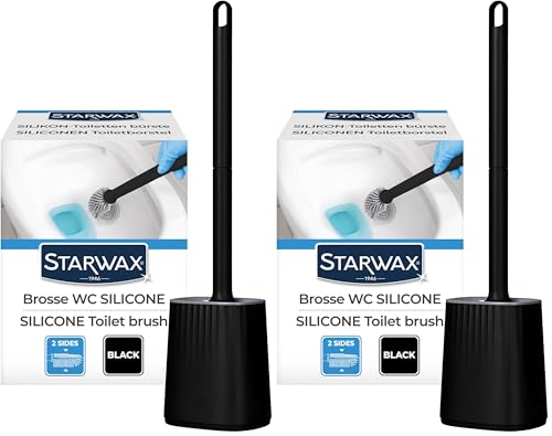 Brosse WC silicone Starwax contre les mauvaises odeurs et saletés