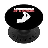 Funny Italian Gift For Men Women Cool Surrounded By Stunads PopSockets PopGrip: Swappable Grip for Phones & Tablets