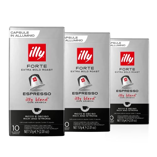 30 Cápsulas para Nespresso, Café Italiano Illy, Forte