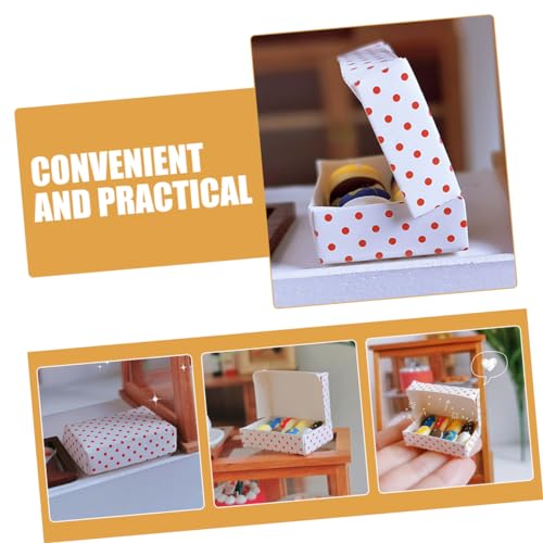 Sosoport 1 Satz Simulations-Donut Puppenhaus-Donuts Puppenhausdekoration Donut-Spielzeug Stellen Sie Sich Vor, Sie Spielen Miniatur-Donut Modelle Nachtisch Harz D186 Gefälschter Kuchen – Bild 3