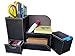 Produktbild Stiftehalter schwarz PU Kunst-leder/Schreibtisch Organizer/Stiftebox/Stifteköcher, OttoFoi