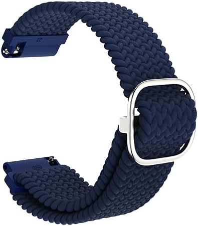 Noise Original 22mm Braided Buckle Watch Strap Compatible Halo/Plus, Pro 4/5/Max, Ultra 3, Pulse 2 Max/3, Twist/Go, Force, Mettalix, Icon 2/3 Smartwatch(Blue)