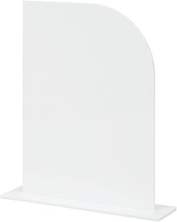JINMURY 10 Pack White Half Acrylic Arch Sign with Stand | 5x7 Inch Blank Half Arch Acrylic Sign with Base, DIY Wedding Table Numbers, Wedding Signage, Events& Parties