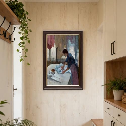 Impression sur toile Edgar Degas Repasseuse 20x30cm - 6