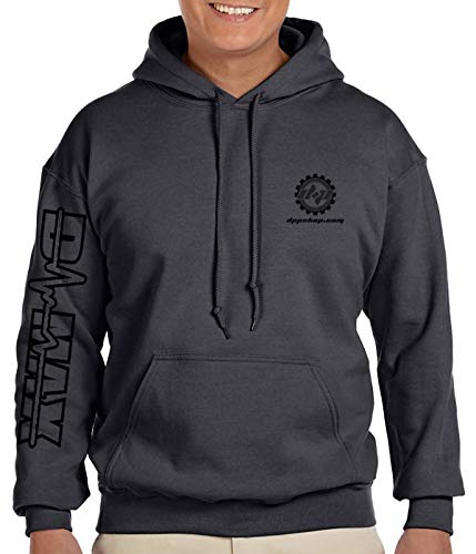 Dmaxâ„¢ Duramax Truck Charcoal Gray Hoodie DPP Pullover Hooded Sweatshirt (Medium)
