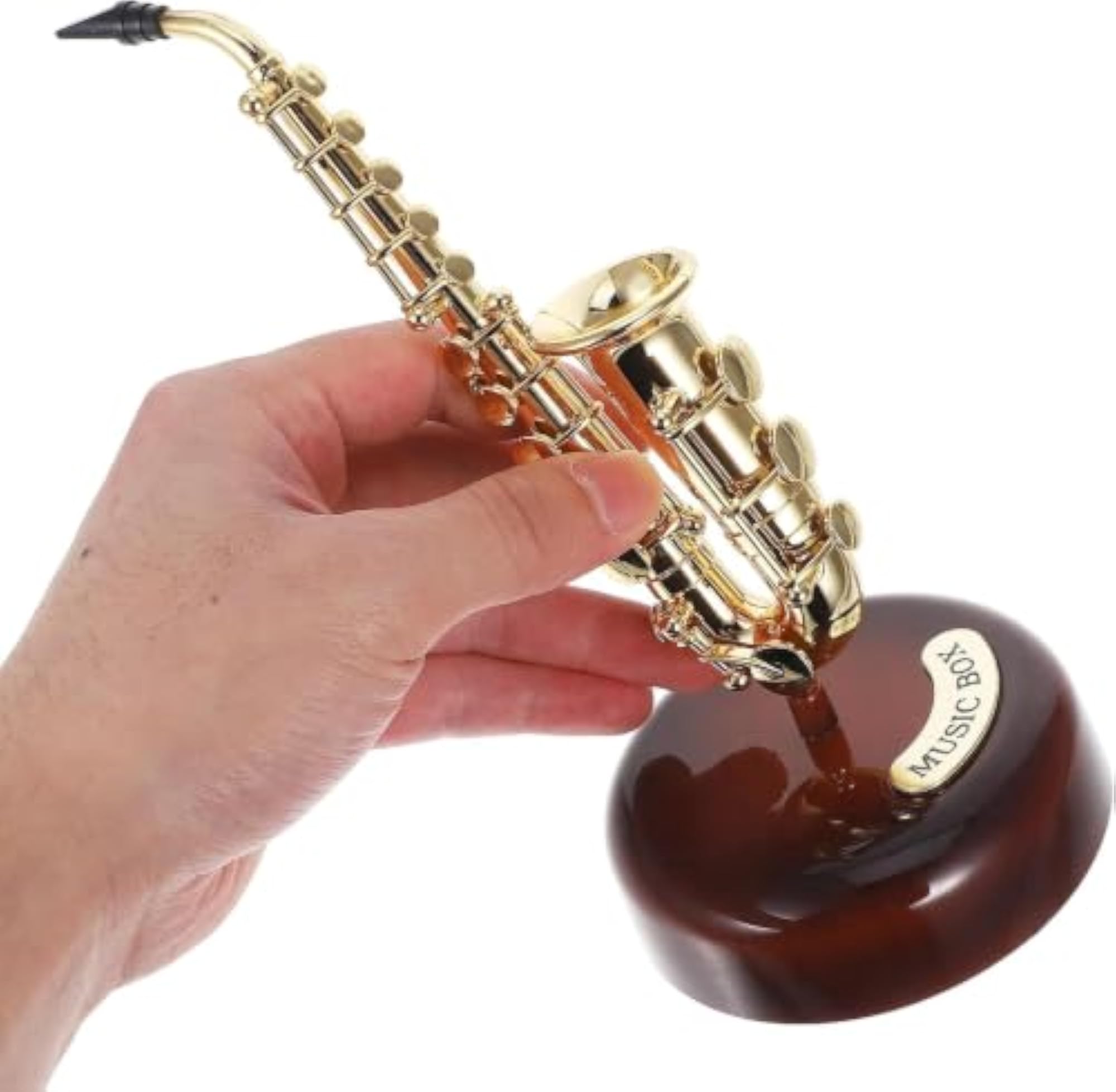 Music Box With 360 Degree Rotating Vintage Instrument
