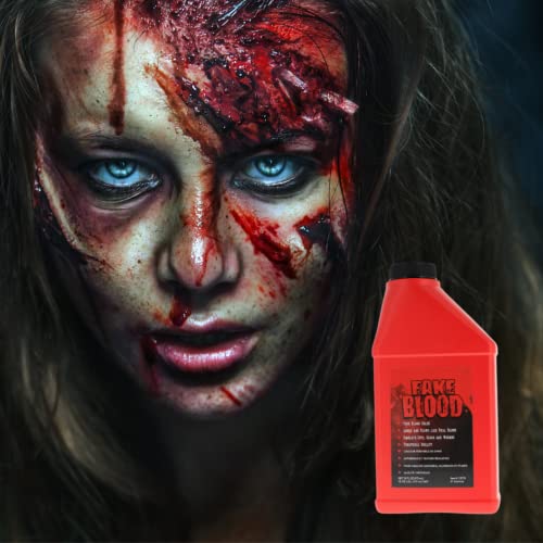 Liquid Latex Fashions - Sangue Falso de Halloween para Adultos E Crianças, Efeitos Especiais Vermelh