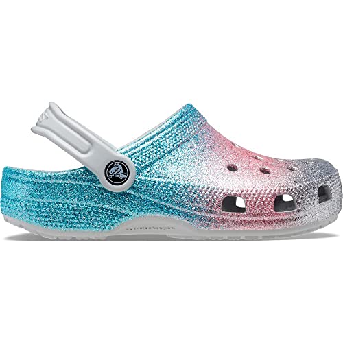 Image of Crocs Kids Unisex Classic Glitter Clog (Little Kid /Big Kid) Shimmer /Multi 3 Little Kid M