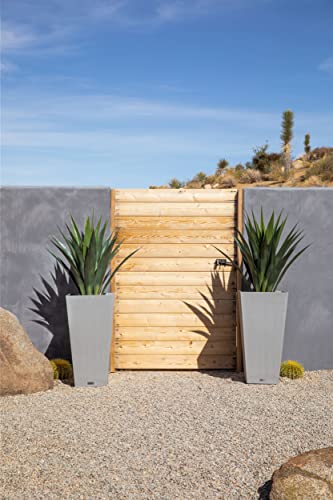 Veradek V-Resin Indoor/Outdoor Taper Planter (Gray, 30 Inch - 2 Pack) #TOP6