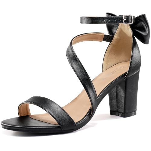 Image of Reimferce Comfortable Block Heels for Women: Cushioned Insole