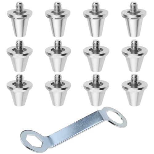 12Pcs Football Shoe Studs Replacement Compatible with Nike Compatible with Puma Compatible with New Balance Aluminium Alloy Football Studs