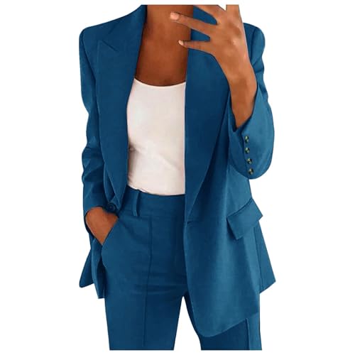 PETCDIM Womens Business Casual Work Jackets Open Front Professional Office