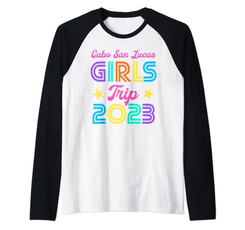 Cabo San Lucas Girls Trip 2023 Matching Bachelorette Party Raglan Baseball Tee