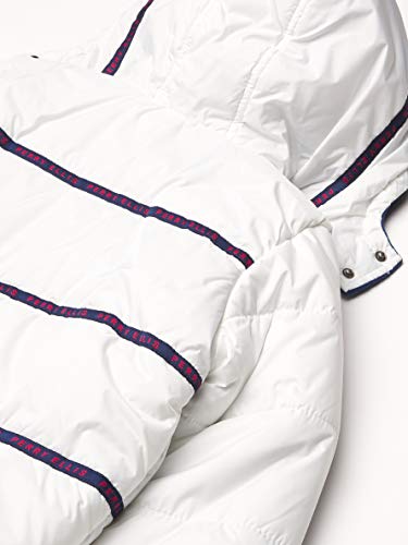Perry Ellis Boys' Little Solid Puffer, White, 7 #TOP1