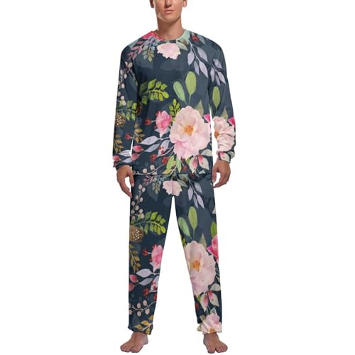 Pyjama homme haut et bas tenue de nuit manche longue à offrir pour un anniversaire