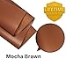 Genuine Leather Hide | 1.3-1.5 mm Thick | Full Grain Leather Sheet & Pieces for LeatherCrafting and Leatherworking Projects by Kozmo (Mocha Brown, 06
