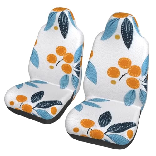 2 fundas de asiento universales Mexpekil con diseño de frutas para coches y SUV