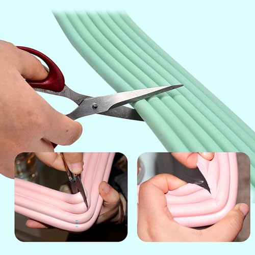 Narożnik meblowy narożnik narożny lub krawędź z pianki w kształcie litery W, samoprzylepny, wielokolorowy, 1/2/5/10 szt. (Light Green, One Size)