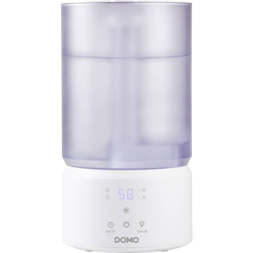 DOMO DO267HD humidificador ultrasónico 75 m³ 23 W Blanco, Transparente