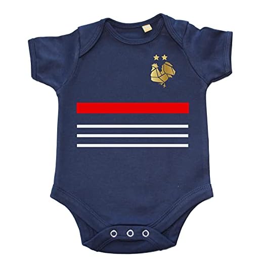 DSTNY Body bébé Coupe du monde 2018 impossible n'est pas français- Bleu marine (taille 0-3mois)