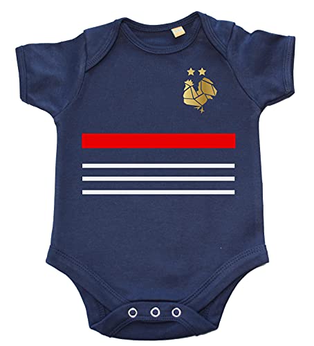 DSTNY Body bébé Coupe du monde 2018 impossible n'est pas français - Bleu marine (taille 3-6mois)