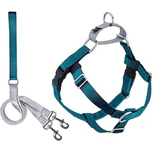 2-Hounds-Design-Freedom-No-Pull-Dog-Harness-Adjustable-Gentle-Comfortable-Control-for-Easy-Dog-Walking-for-Small-Medium-and-Large-Dogs-Made-in-USA-Leash-Included Adjustable No Pull Dog Harness